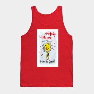 Nita Beer Sign with White Frame Tank Top